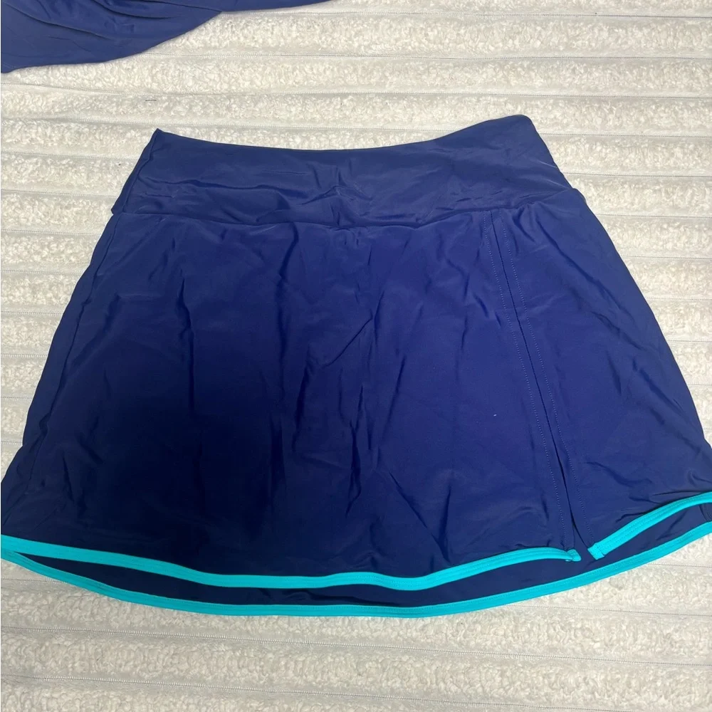 Elegant Navy and Aqua Bikini Set